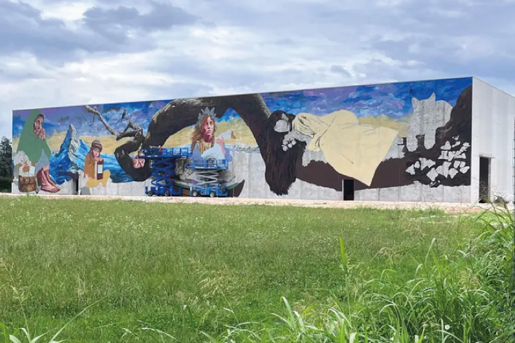 Il Giornale di Brescia ha dedicato un articolo al murale che stiamo realizzando sulla facciata del nostro nuovo capannone.