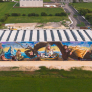 Murale capannone Euro Mas a Nuvolera