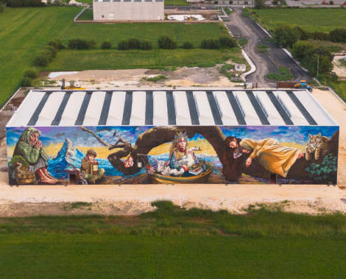Murale capannone Euro Mas a Nuvolera